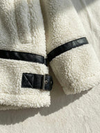 Faux Shearling Zip-Up Jacket