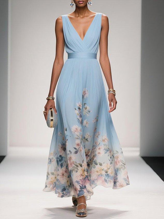 Carina | Women's Floral Print Wedding Guest Dress