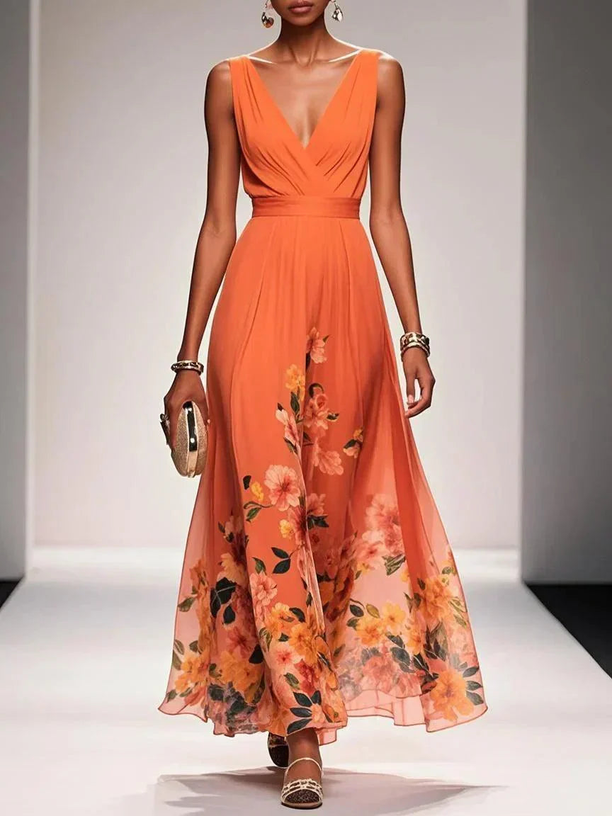 Carina | Women's Floral Print Wedding Guest Dress
