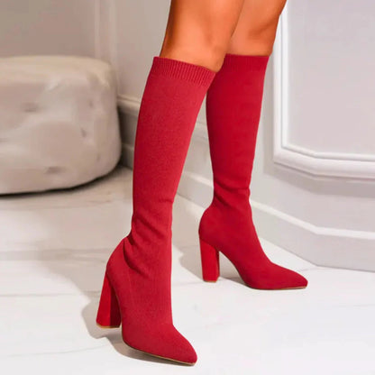 Amara | Women’s Spring Fashion Knee High Heeled Boots
