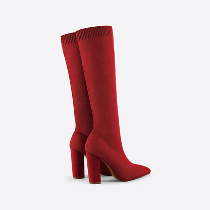 Amara | Women’s Spring Fashion Knee High Heeled Boots