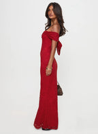 Jasmin | Scarlet Muse Off-Shoulder Gown