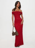 Jasmin | Scarlet Muse Off-Shoulder Gown