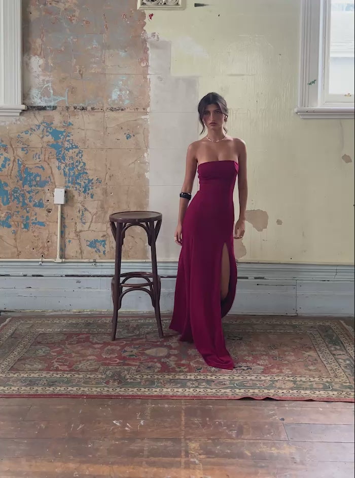 Velour Rouge Dress