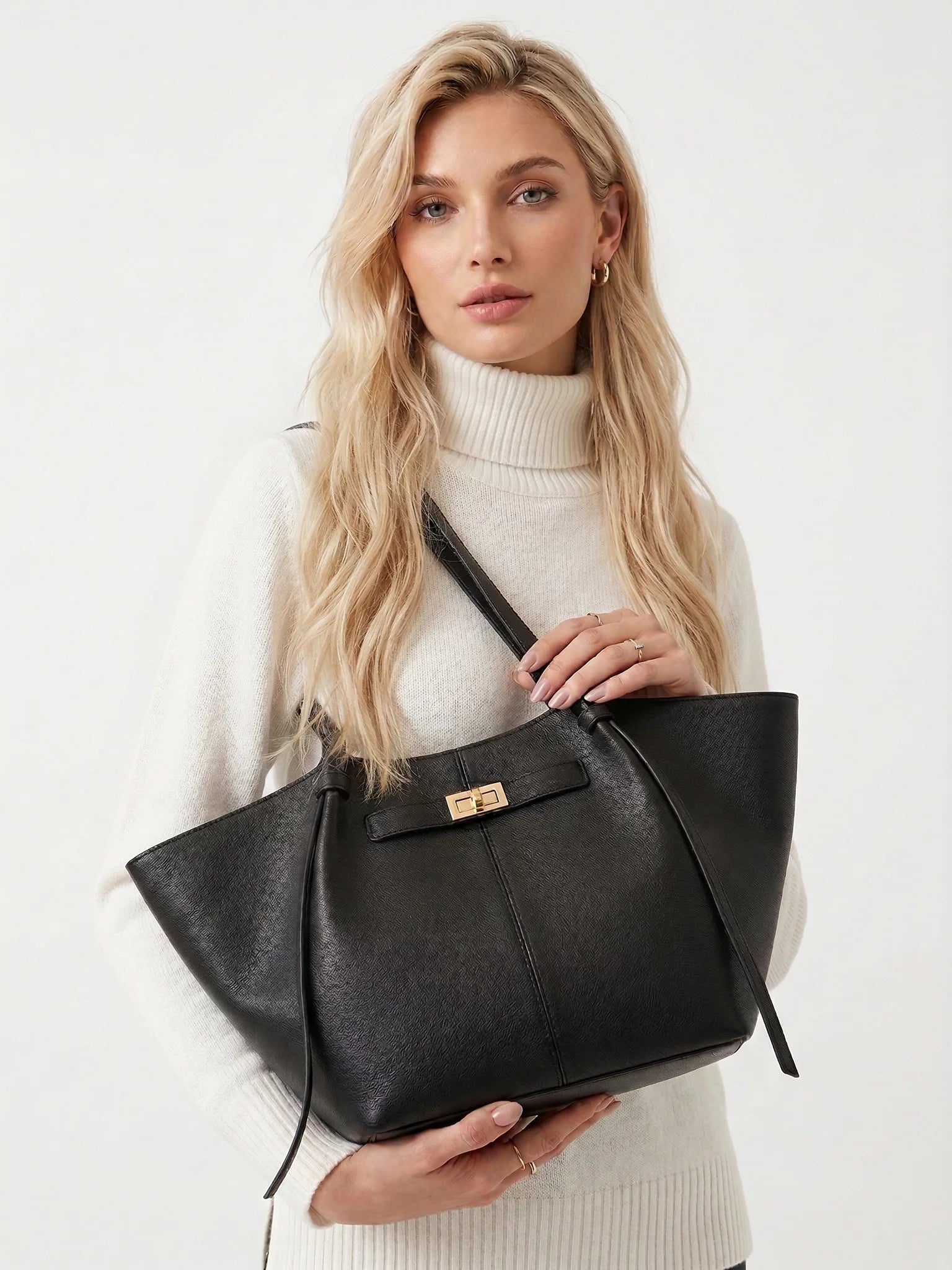 Women's Elegant Leather Tote Bag